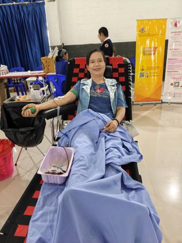  พช.ดงหลวง : ร่วมบริจาคโลหิตด้วยหัวใจ “1 คนให้ หลายคนรับ”